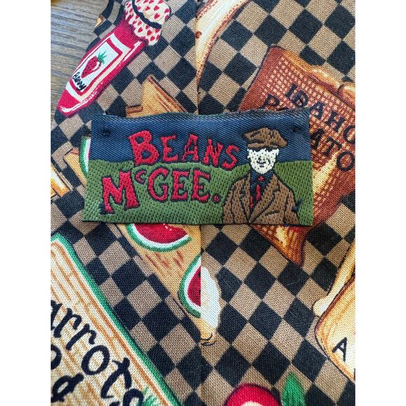 Beans‎ McGee necktie vintage food theme - Picture 4 of 4